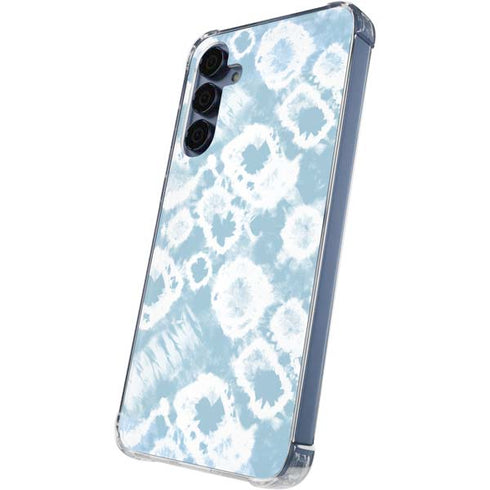 Blue Tie Dye Galaxy A35 5G Clear Case